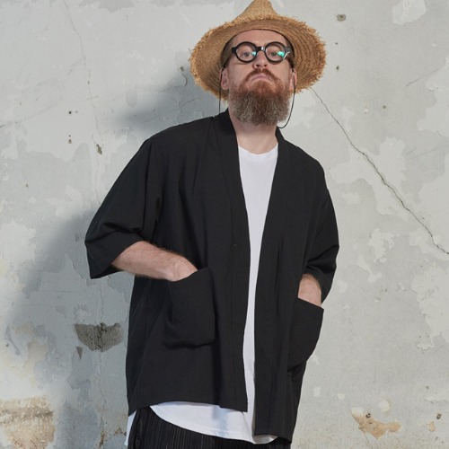 [送料無料]スミスアもーローブシャツカーディガンブラック