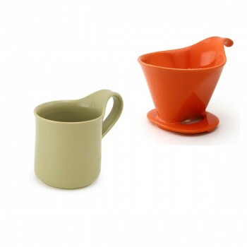 ZERO JAPAN（ゼロジャパン） ドリッパー＆カフェマグセット ドリッパートレイ付 DMZ-16 TG/OL