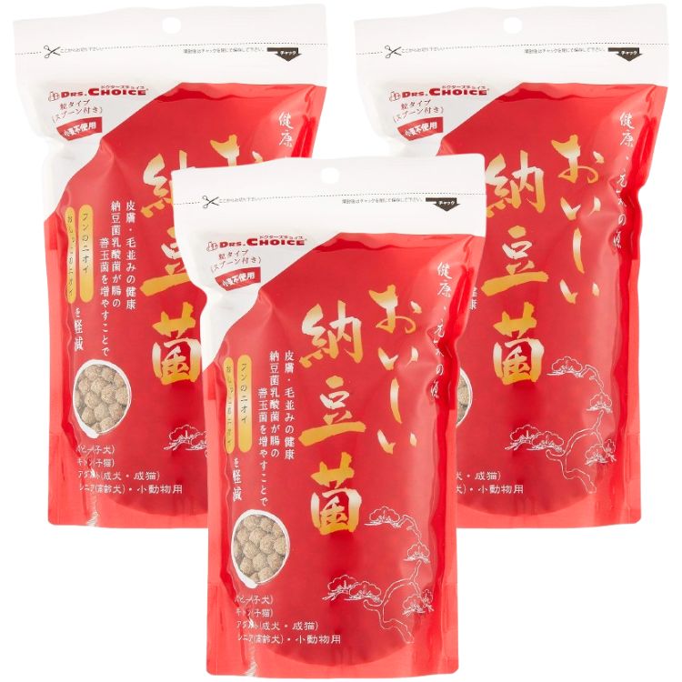 3袋セット オフィスピースワン ドクターズチョイス おいしい納豆菌 粒タイプ 280g 納豆菌 栄養補助 犬 猫 乳酸菌