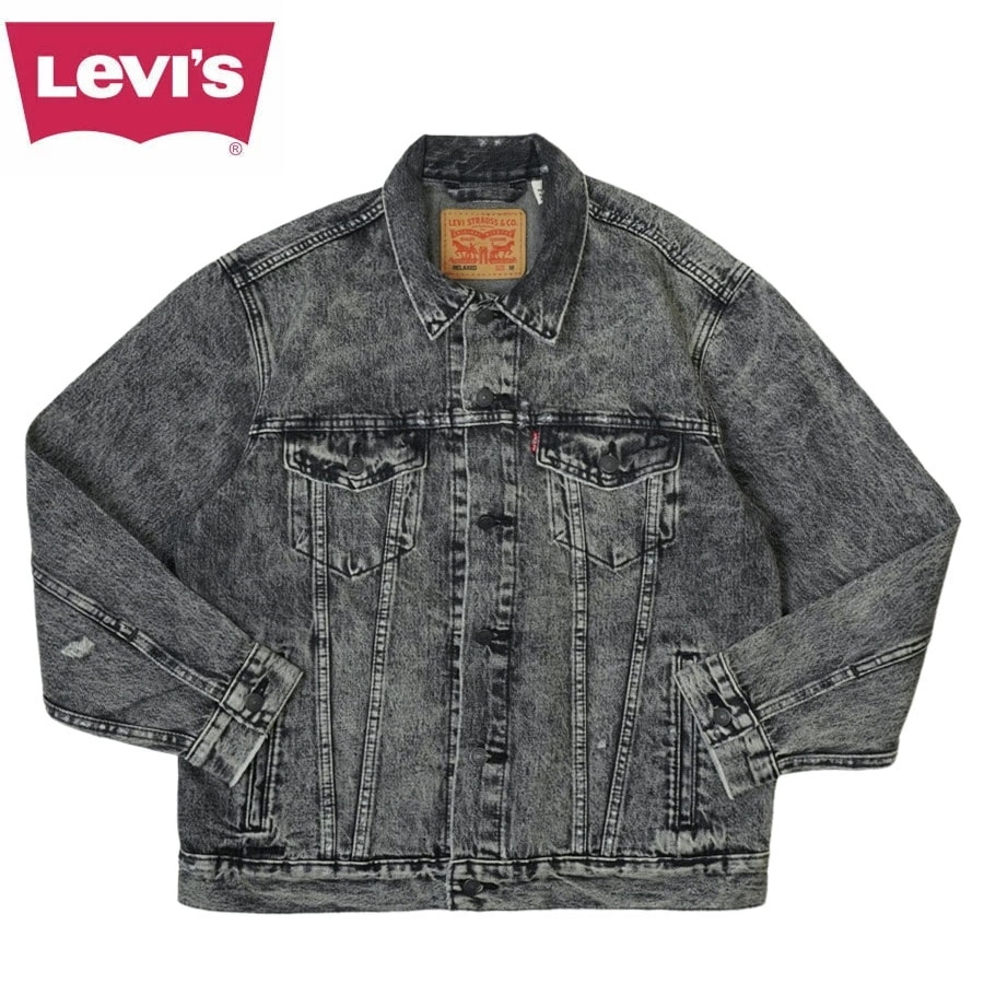 リーバイス LEVIS デニムジャケットLONG SLEEVE RELAXED FIT DENIM TRACKER JACKET ジージャンケミカルウォッシュ トラッカー ジ