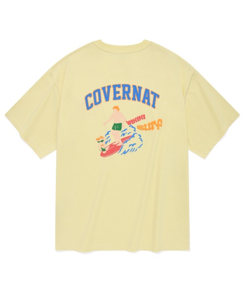 COVERNAT サーファーコリー t シャツライトイエロー