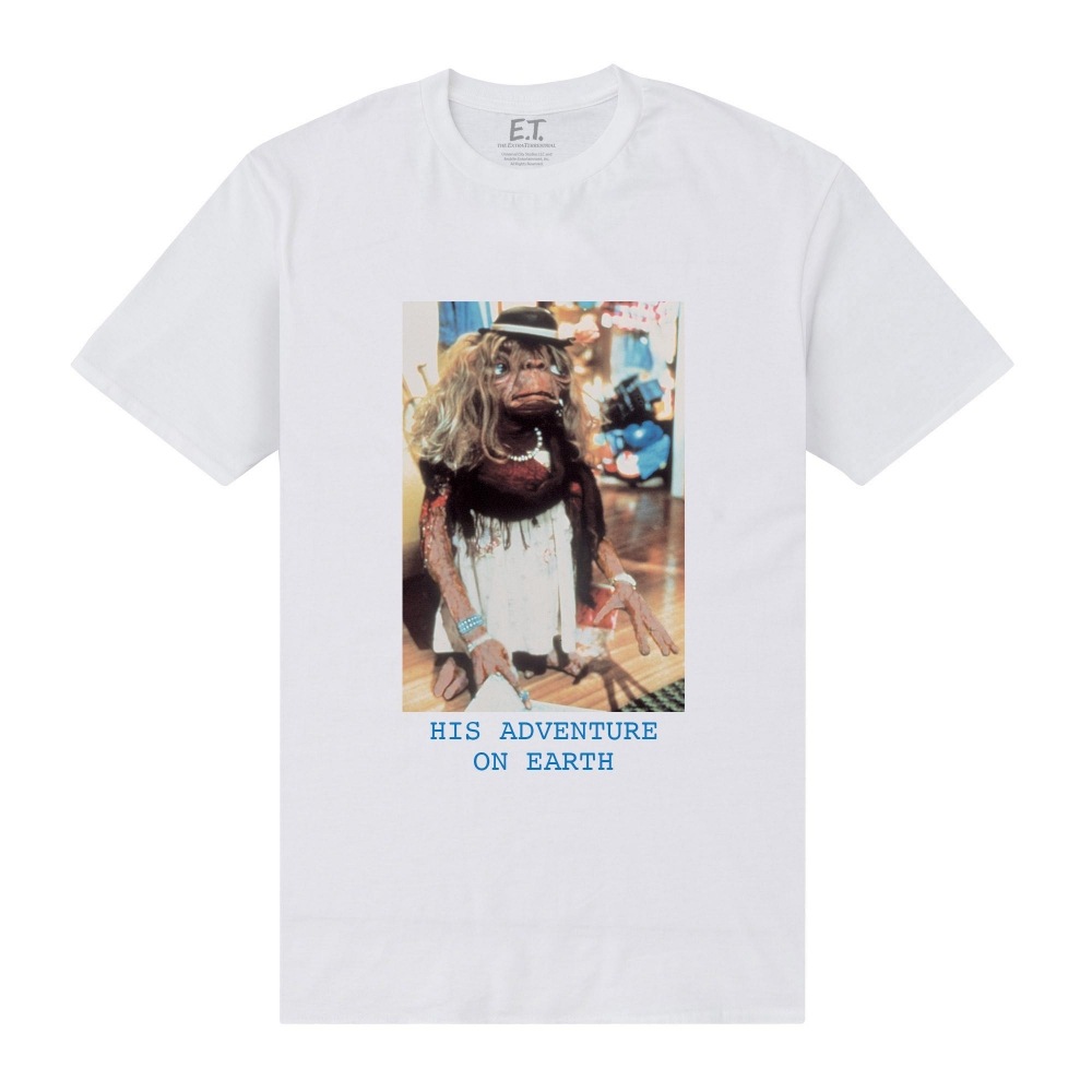 (英国より直送) E.T ユニセックスアダルトヒズアドベンチャーオンアース Tシャツ
