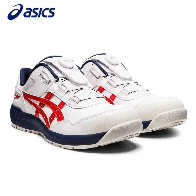 アシックス 安全靴 ウィンジョブ CP306 BOA 3E相当 ローカット ホワイトクラシックレッド 27.0cm 1273A029 セーフティシューズ 作業靴 先芯 10,407円