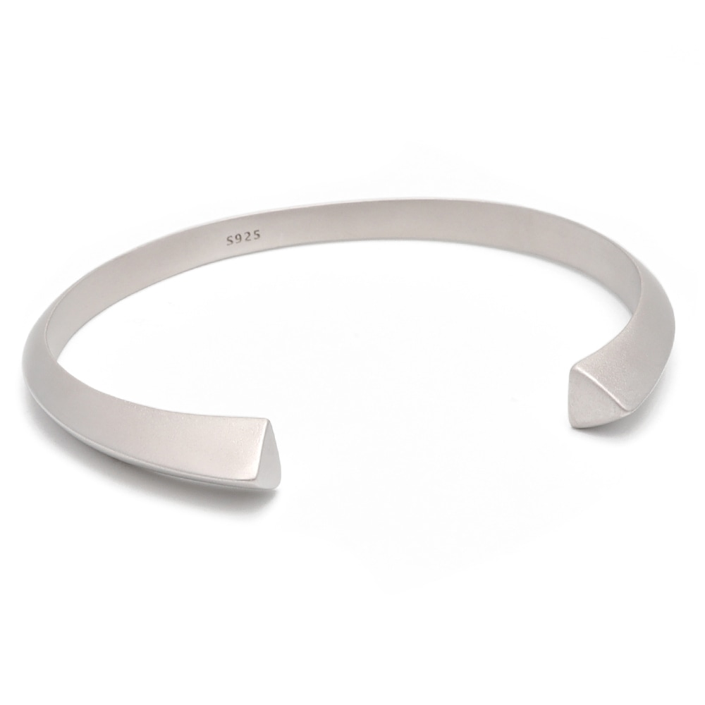 925 マット シンプルバングル [cb011]