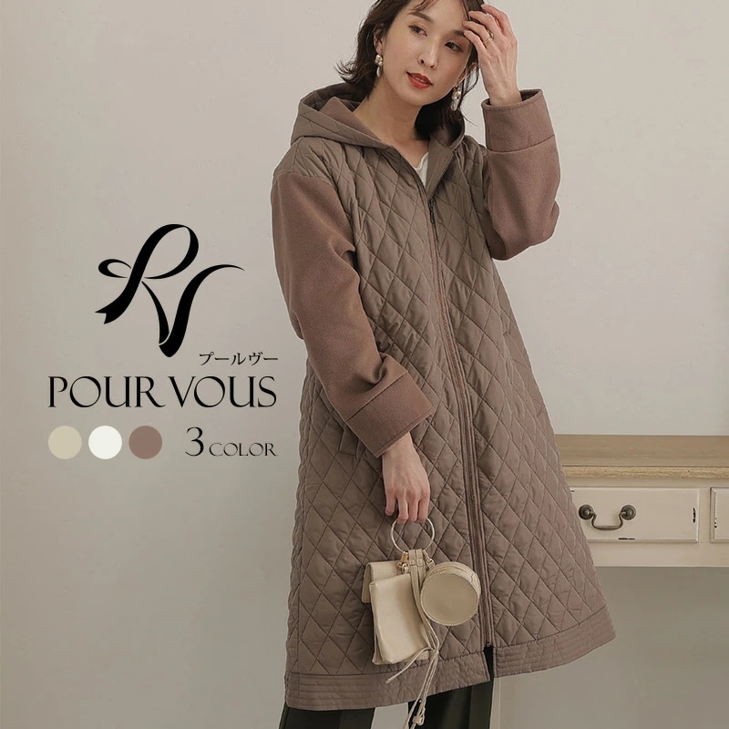 キルティングコート コート アウター スプリングコート レディース ロング 大きいサイズ 冬 秋 女