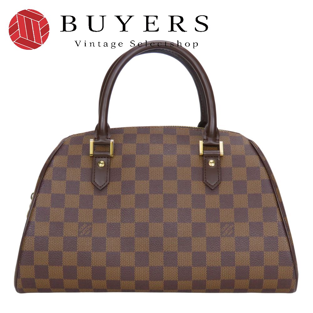中古 ハンドバッグ リベラMM N41434 ダミエ エベヌ ブラウン ゴールド金具 手提げ 普段使い レディース 女性