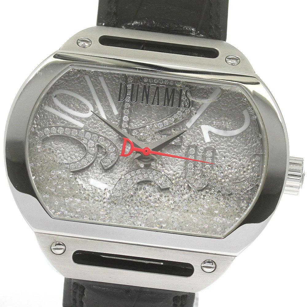 訳あり デュナミス DUNAMIS SP-S20 スパルタン ダイヤ 自動巻き メンズ 箱・保証書付き_863713【中古】