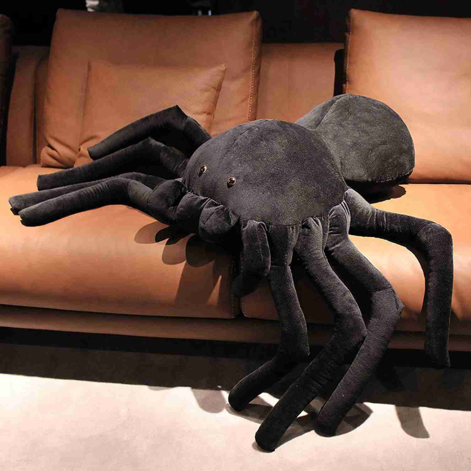 クモ リアル スパイダー 黒蜘蛛 ぬいぐるみ 本物そっくり ブラック 爬虫類 巨大 抱き枕 アニマル おもちゃ 友達 大きいサイズ 動物 ハロウィン パーティー ガーデン お化け屋敷 40*