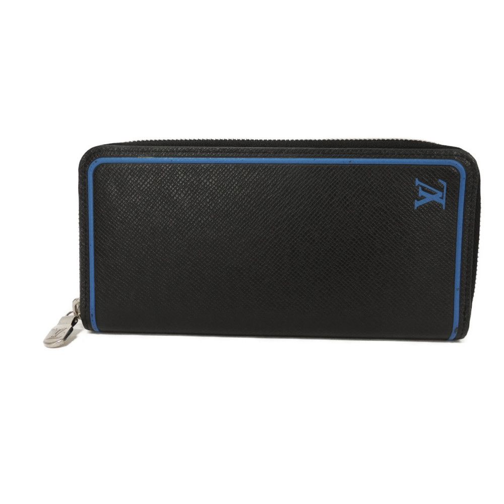 【中古】 長財布 新型 ラウンドファスナー ブラック ブルー ジッピーウォレット ヴェルティカル タイガ M30070 23,058円