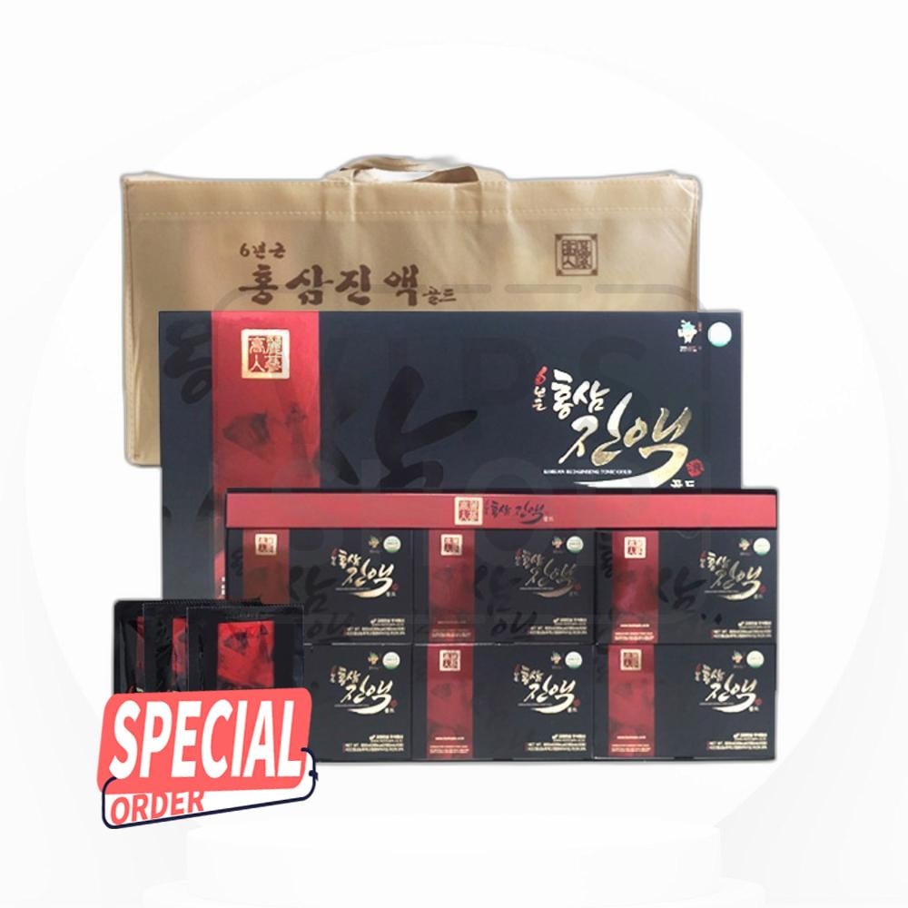 高麗人参6年根紅参鎮液ゴールド 60個 80ml