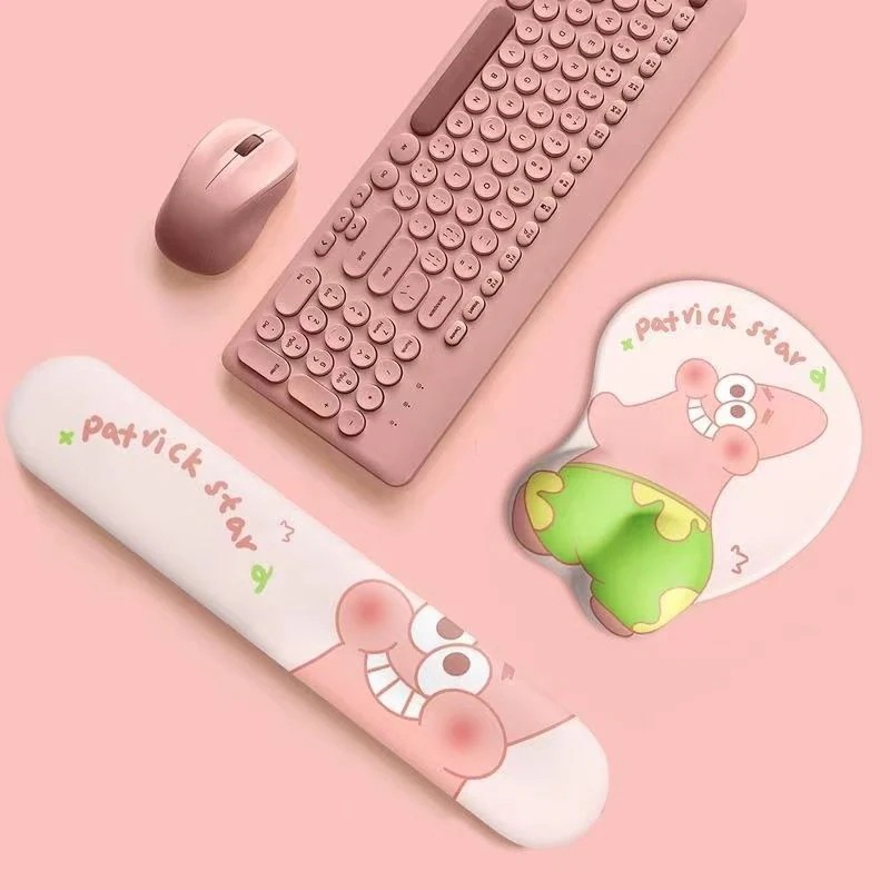 3d立体キーボードハンドレスト2点セットラップトップオフィスリストバンドハンドレスト女の子向けかわいいスタイル