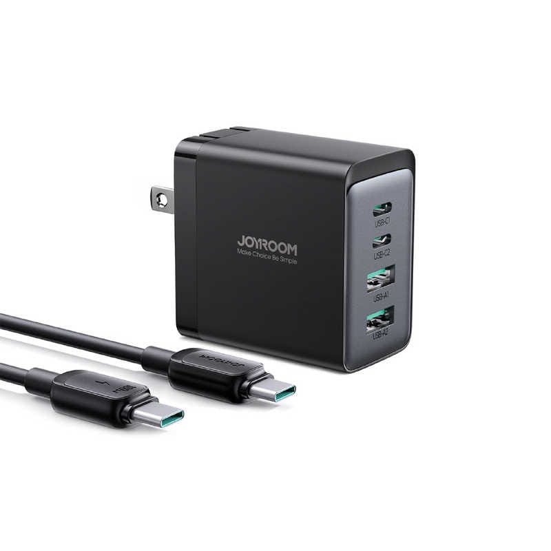 JOYROOM　ACアダプター USB-Cケーブル付きのPD対応 ACアダプター ［USB Power Delivery対応 /4ポート /GaN(窒化ガリウム) 採用］　TCG02