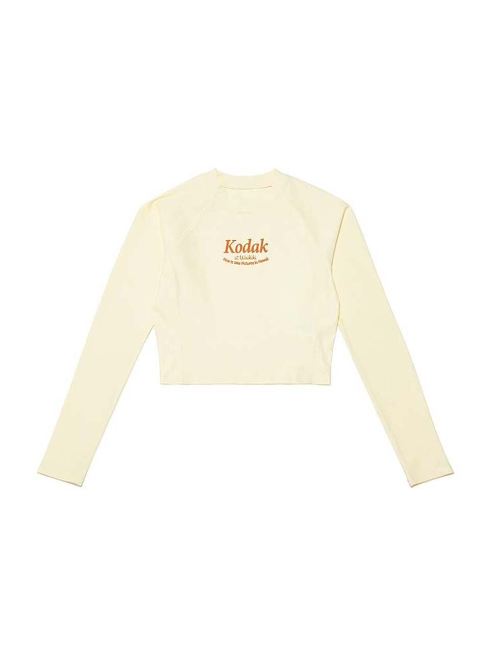 コダックアパレルホットサマーワディングクロップラッシュガードレディースベージュ