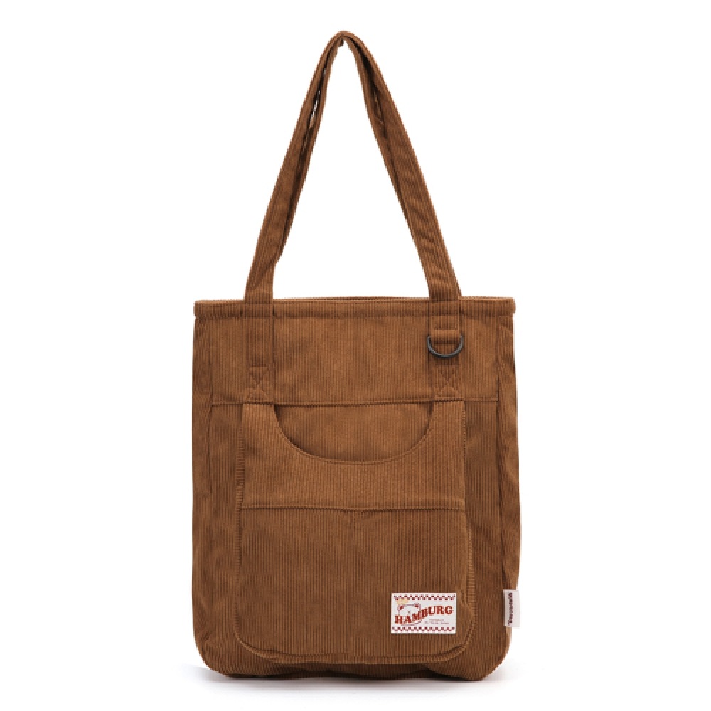 VANWALK スエードキャンバスバッグ [ブラウン]