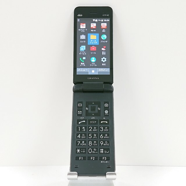 GRATINA KYF42 au ブラック 送料無料 本体 c14440 【中古】