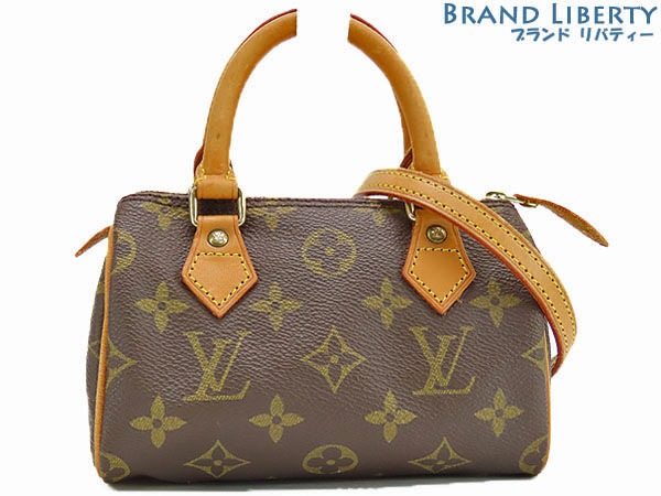 ルイヴィトンモノグラムミニスピーディ2WAYミニバッグハンドバッグ斜め掛けショルダーバッグダークブラウンM41534 79,200円
