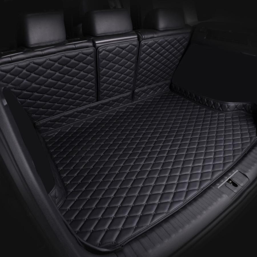 カスタム 車の トランクマット ランドローバーディフェンダー(Defender) 2020 2021 2022 2023 に適用 XPE レザー ラゲッジマット カーゴマット フルセット防水車