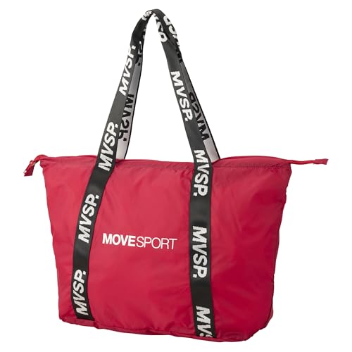 [ムーブスポーツ] ポケッタブルトートバッグ デサント トート型 ポケッタブル ファスナー開閉式 収納袋一体 大容量 コンパクト エコバッグ 買物袋 メンズ RD(ST4FTT10U) 4,907円
