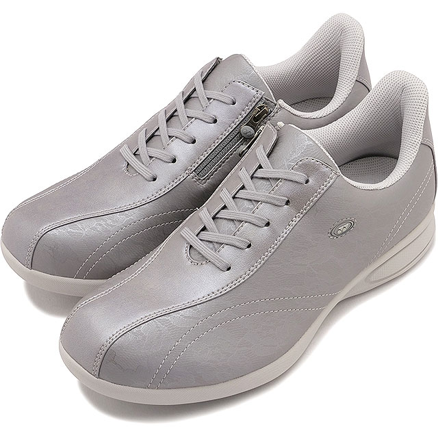 スニーカー パワークッションL130W [SHWL130W] 女性用 レディース 靴 ウォーキングシューズ ひざに優しいやわらかクッション 4.5E ワイドラスト グレイッシュパール 正規取扱店