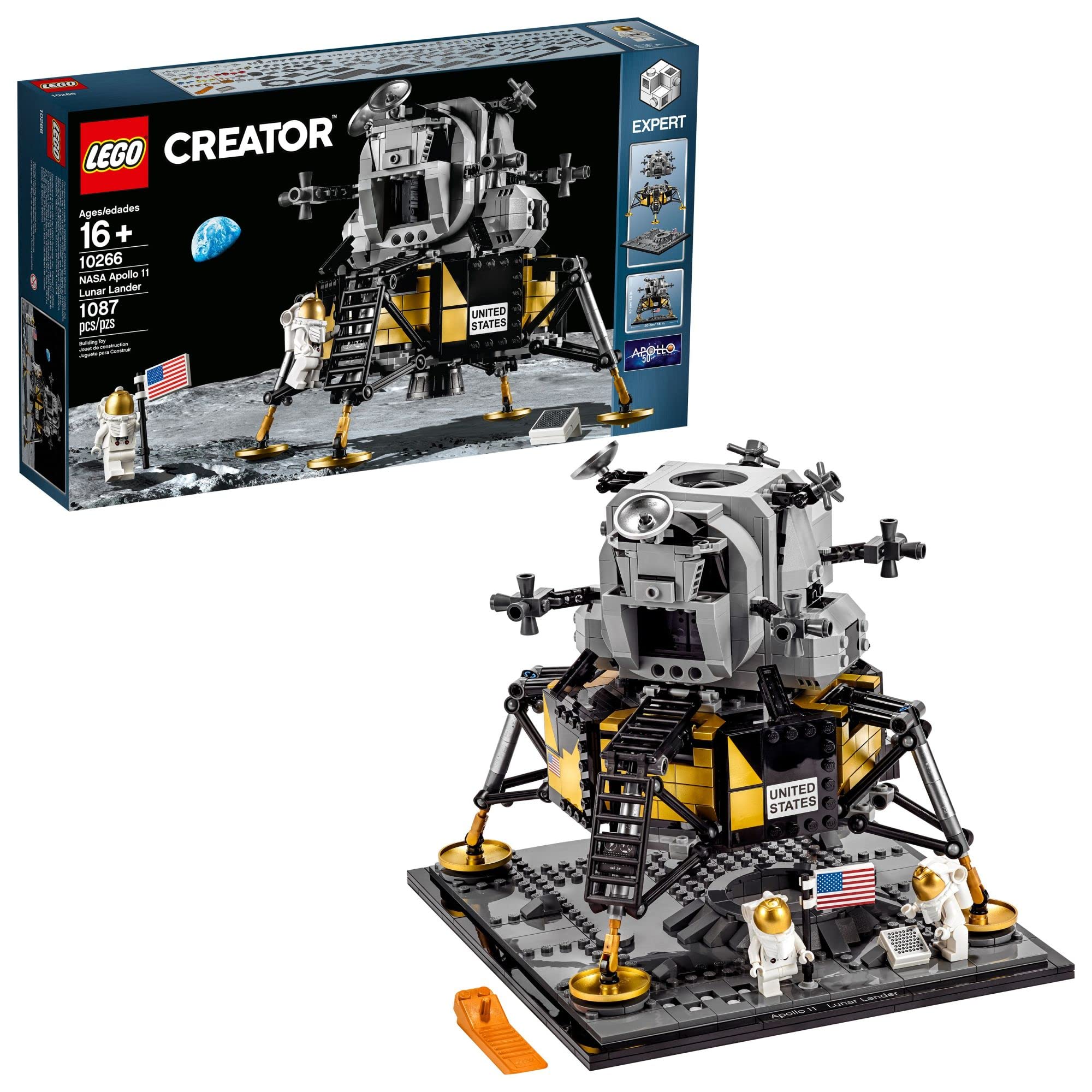 Creator Expert NASA Apollo 11 Lunar Lander 10266 Building Kit, New 2020 (1,087 Pieces)