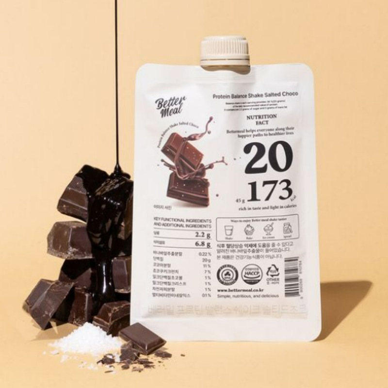 ベラミル プロテイン バランスシェイク 45g ソルテッドチョコ