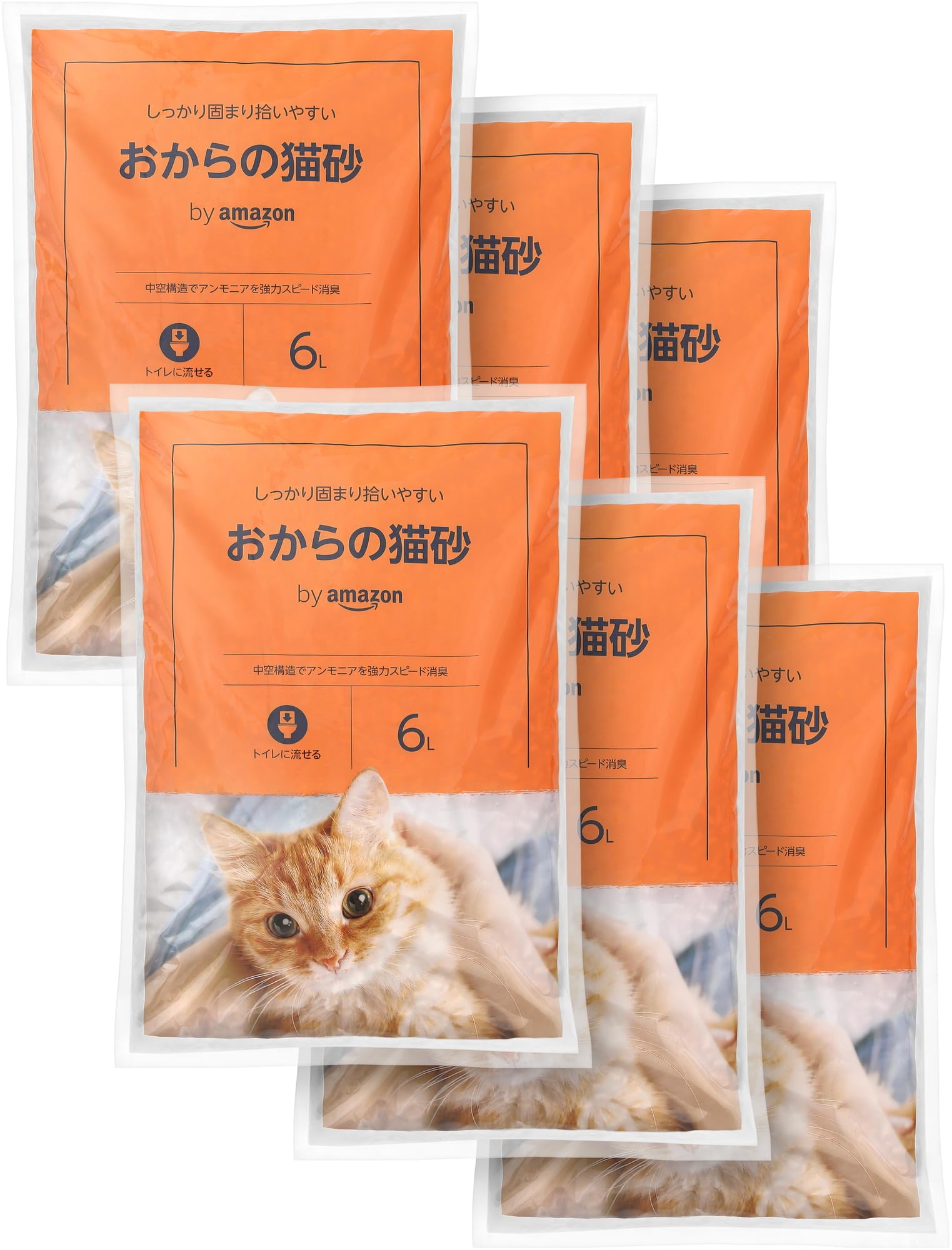 by Amazon おからの猫砂 6L×6袋