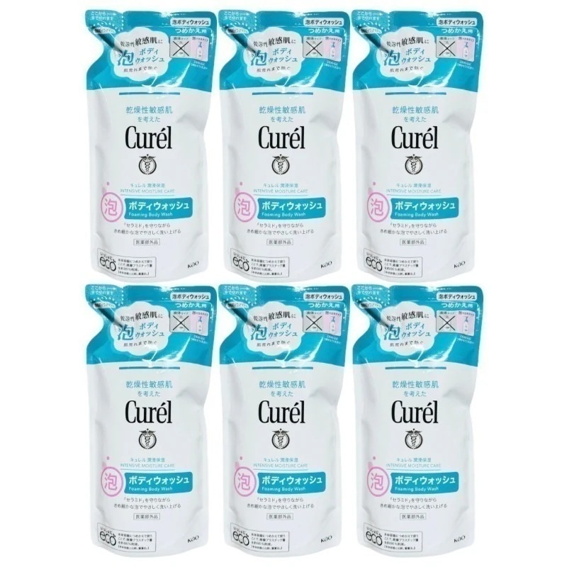 キュ レル 泡ボディウォッシュ つめかえ用 380ml 6個セット