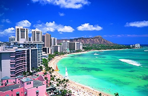 1000ピース ジグソーパズル ワイキキビーチ (50x75cm)