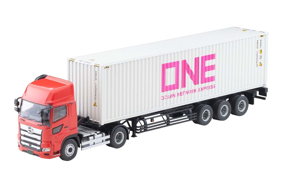 トミーテック 1/64 LV－N292d 日野プロフィア 40ft海上コンテナトレーラ（東邦車輛TC36H1C34）オーシャンネットワークエクスプレス グレーコンテナ【335252】 ミニカー TT