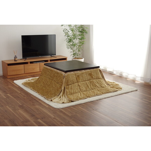 1181590020221 省スペース こたつ布団 長方形 無地 洗える ベージュ 約200×240cm メーカー直送