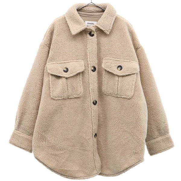 ボア ジャケット F ベージュ レディース