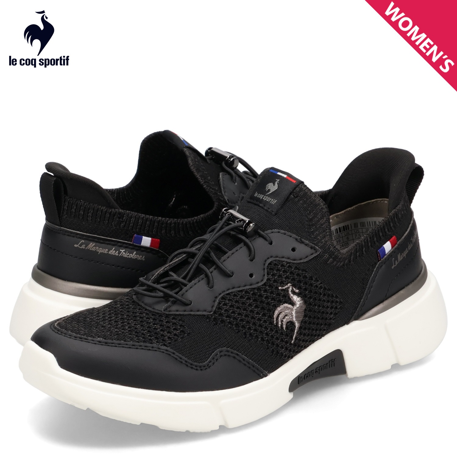 ルスニーカー LCS ロワール FK レディース ブラック 黒 QL3XJC01BK