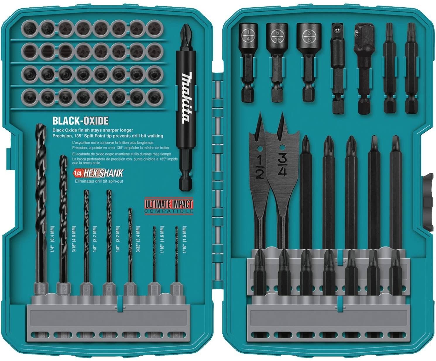 マキタ T-01725 ビットセット 70本セット 六角軸 金属 木 プラスチック 米国規格 makita 5,392円