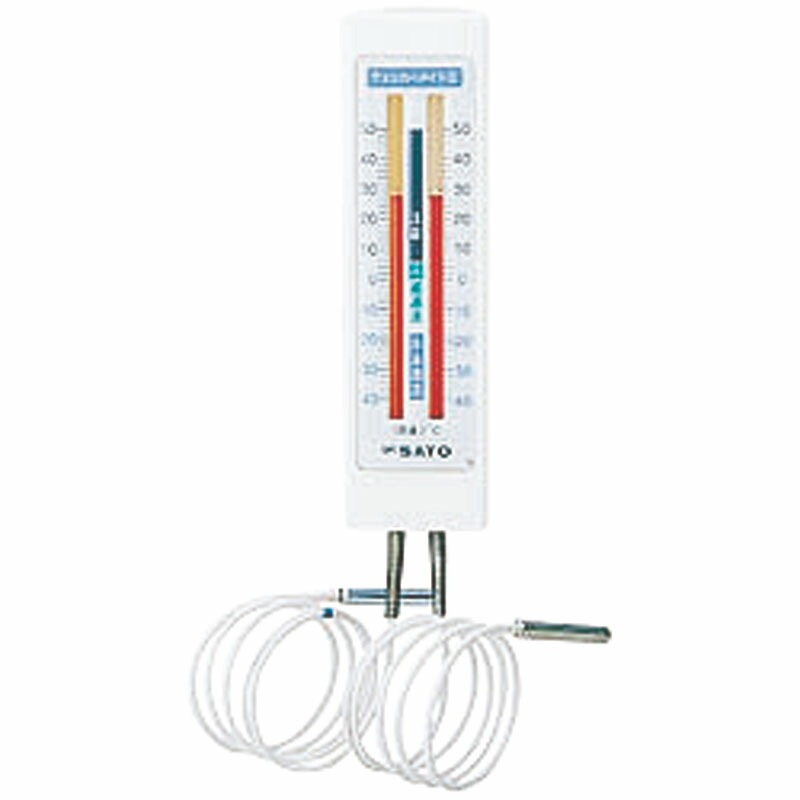 SATO 冷蔵庫用温度計 チェッカーメイトII（二針タイプ）