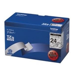 brother ブラザー工業 文字テープ/ラベルプリンター用テープ (幅：24mm) 5個入り TZe-151V 透明に黒文字