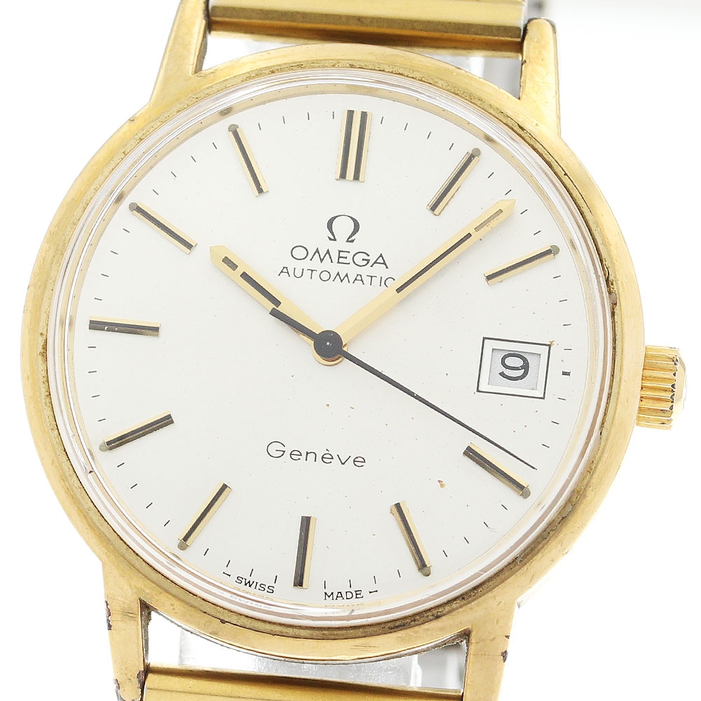 オメガ OMEGA 166.0163 ジュネーブ デイト Cal.1012 自動巻き メンズ _913281【中古】