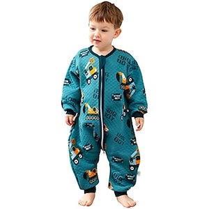 Baby Sleep Bag with Feet Hip Zipper 1.5 TOG Wearable Blanket Long Sleeve 100% Cotton Sleepsack All S