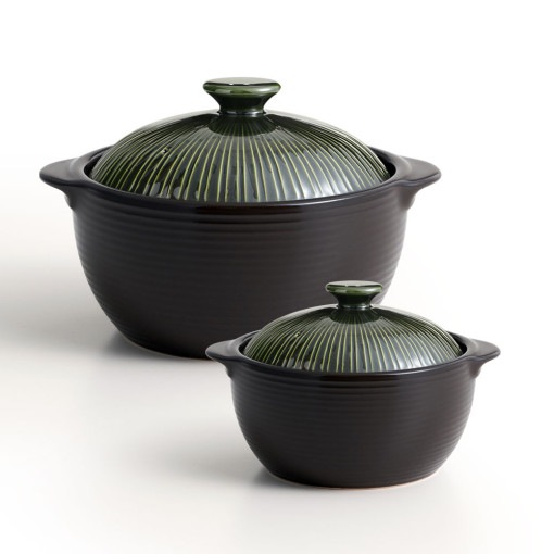 LIHAN リーハン ラインポッド 無亀裂 土鍋 2種 セット 18cm+12cm