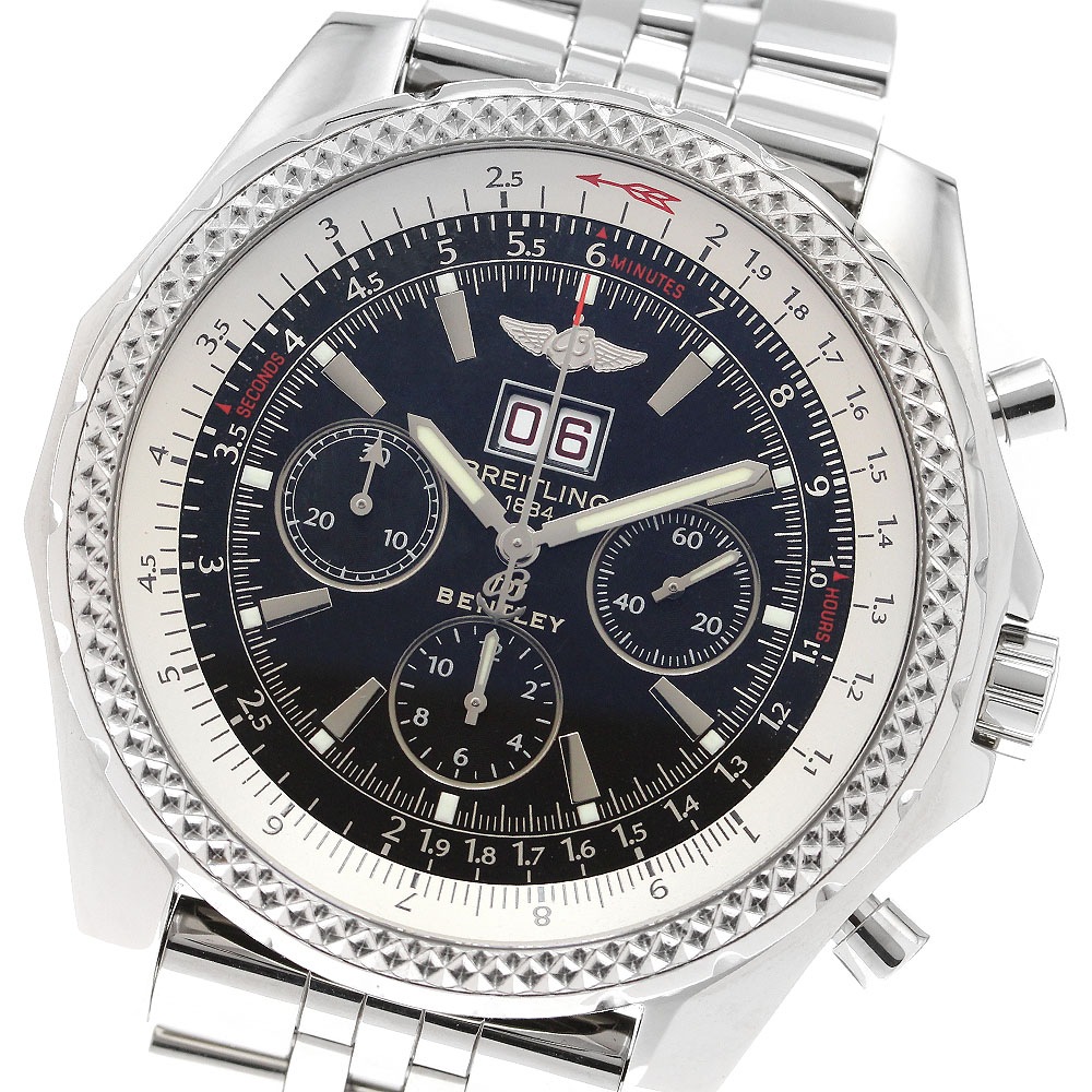 ブライトリング BREITLING A44362 ベントレー 6.75 クロノグラフ 自動巻き メンズ 良品 _906814【中古】