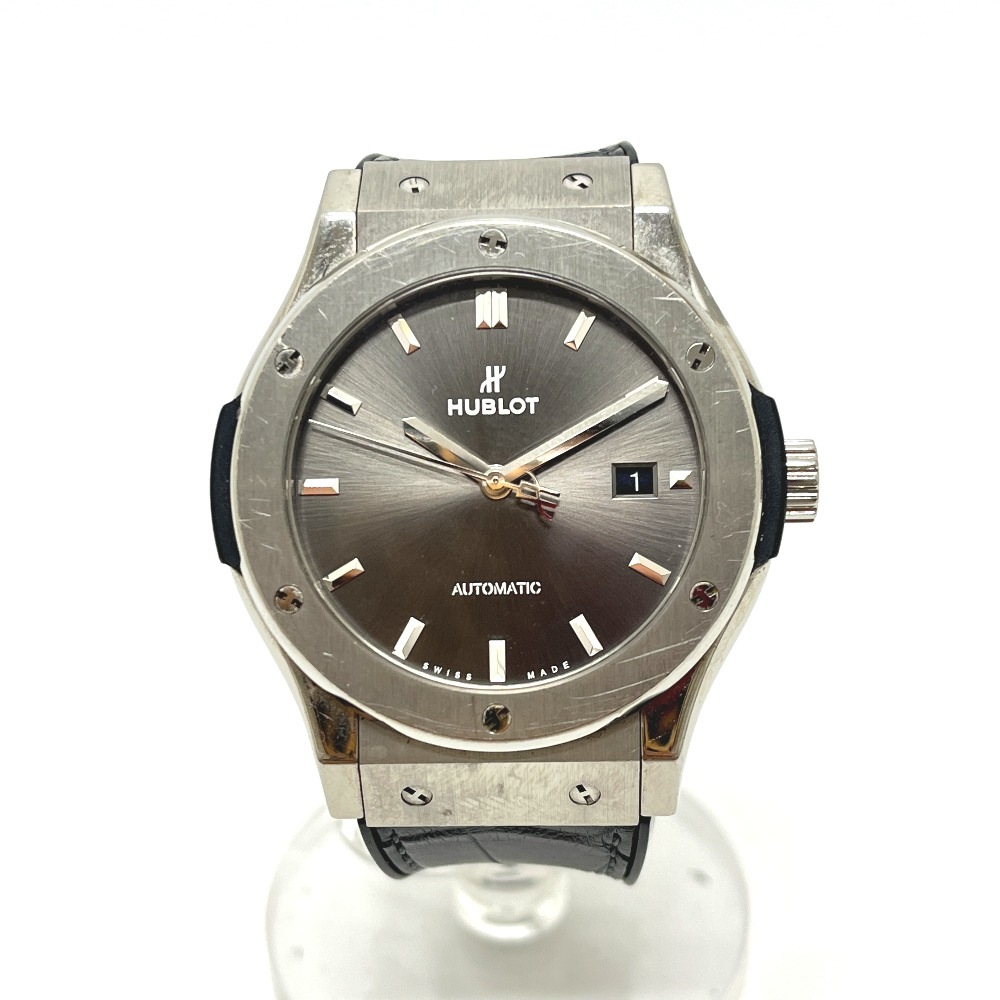 HUBLOT ウブロ 腕時計 542.NX.7071.LR クラシックフュージョン レーシング 自動巻き SS グレー文字盤 シルバー