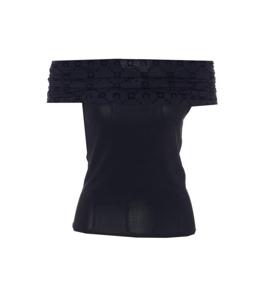 MARINE SERRE Women Tunic Tops WTO509A CJER0022BK99 Black