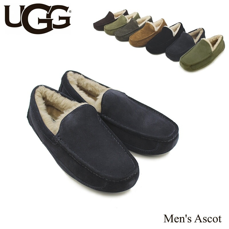 UGG メンズ アスコット ローファー スエード 3E ワイド幅 [CC]