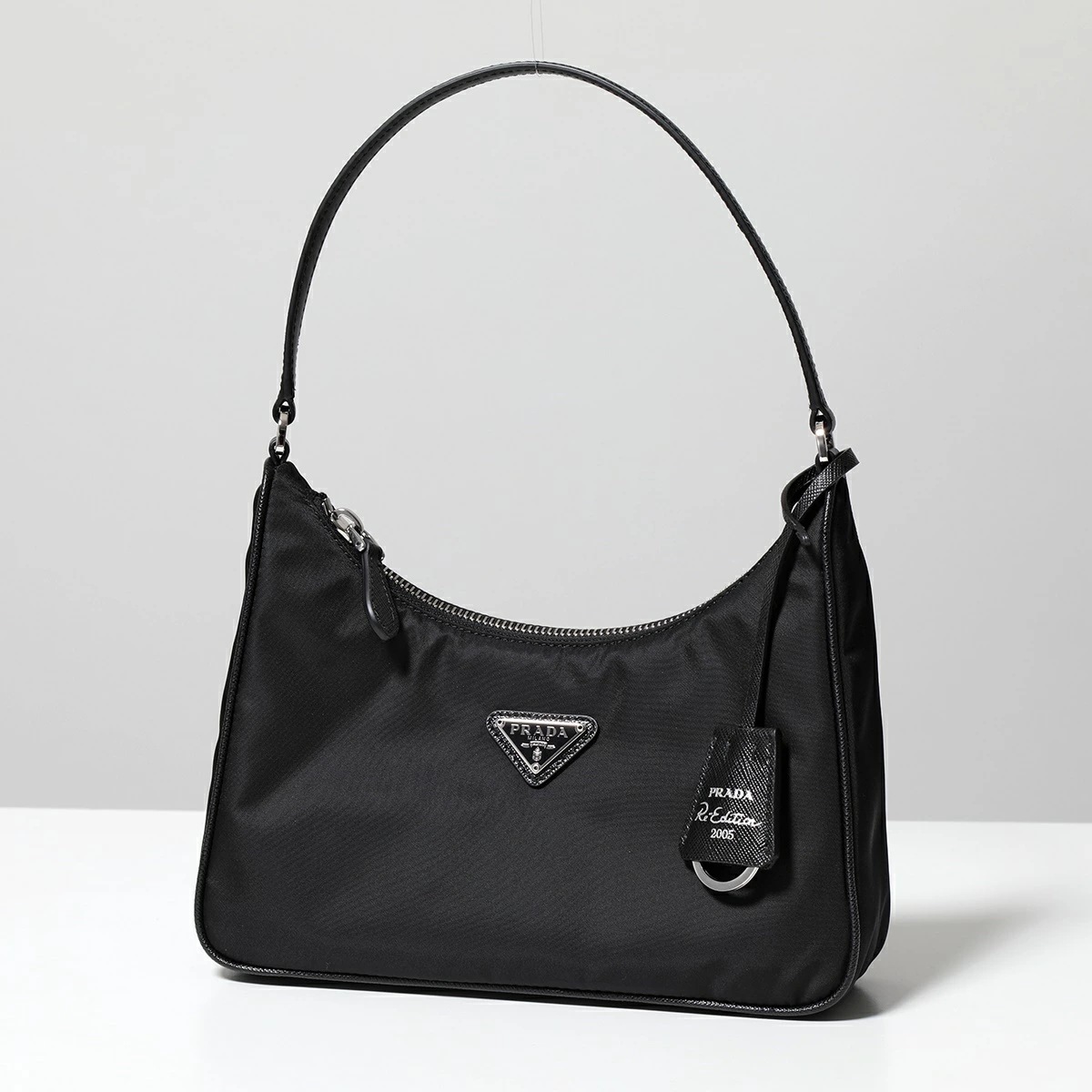 PRADA プラダ ハンドバッグ Re-Edition 2005 Re-Nylon 1N204M R064 レディース ナイロン レザー 三角ロゴ キーリング付 ミニバッグ 鞄 F0002