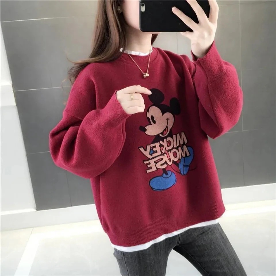 【2個買うと1個無料】ディズニー パーカー！2023秋新入荷韓国ファッションゆったりしたUVカット/夏服/半袖/長袖/トップス/トレーナー/パーカー/レディースTシャツ/ロングTシャツ薄手可爱原宿BF