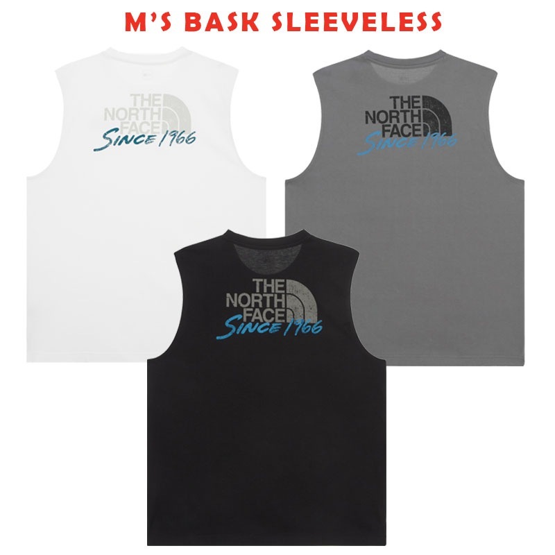 韓国正規品保証 関税負担なしNT7VR04A M’S BASK SLEEVELESSデイリー 基本 着装 男子 女子 人気 韓国 ファッション 男女共用 アウトドア