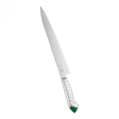 下村工業 龍治 ステンカラー 筋引包丁 27cm グリーン ALY9111