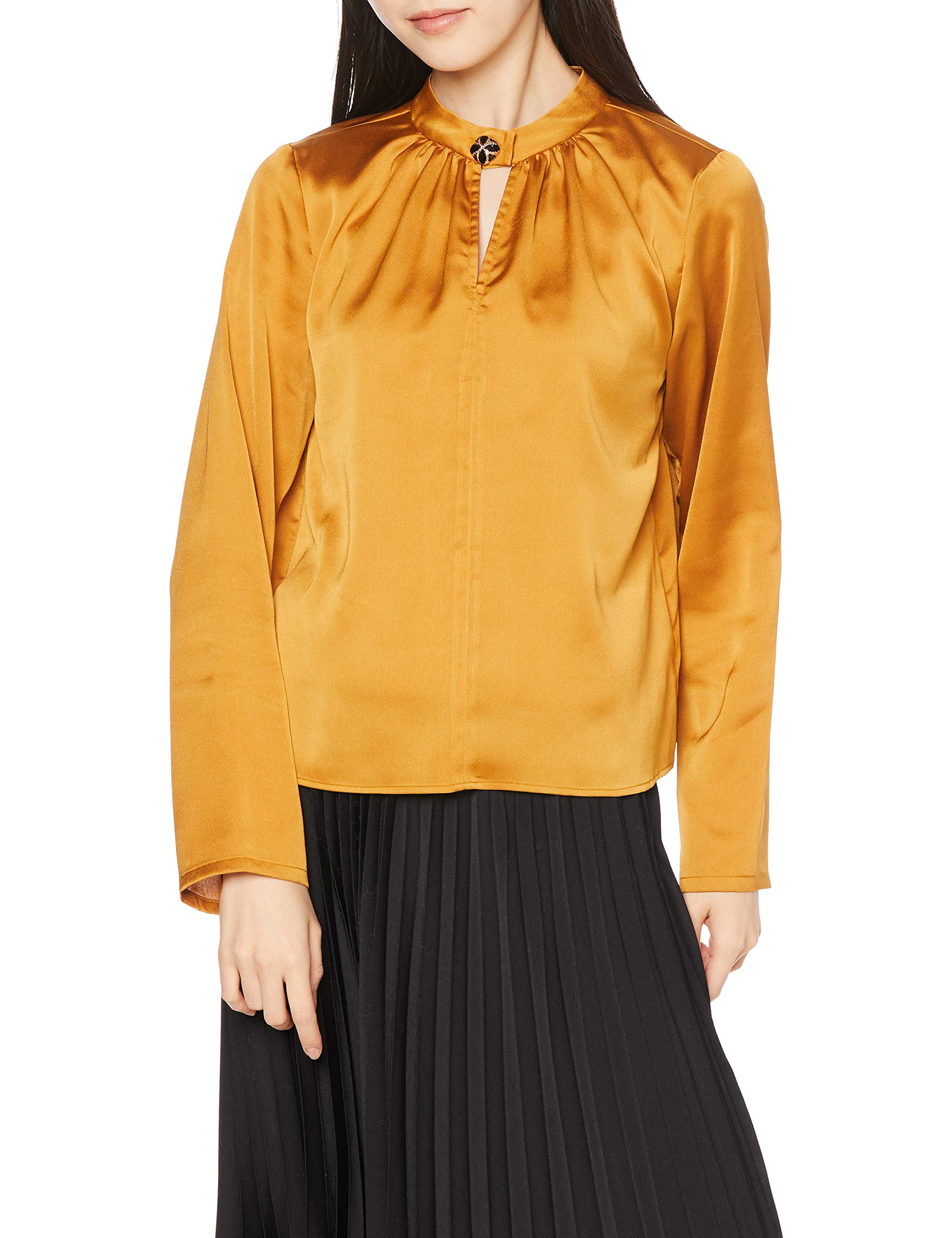 [リリーブラウン] フロント開きサテントップス LWFT204162 レディース