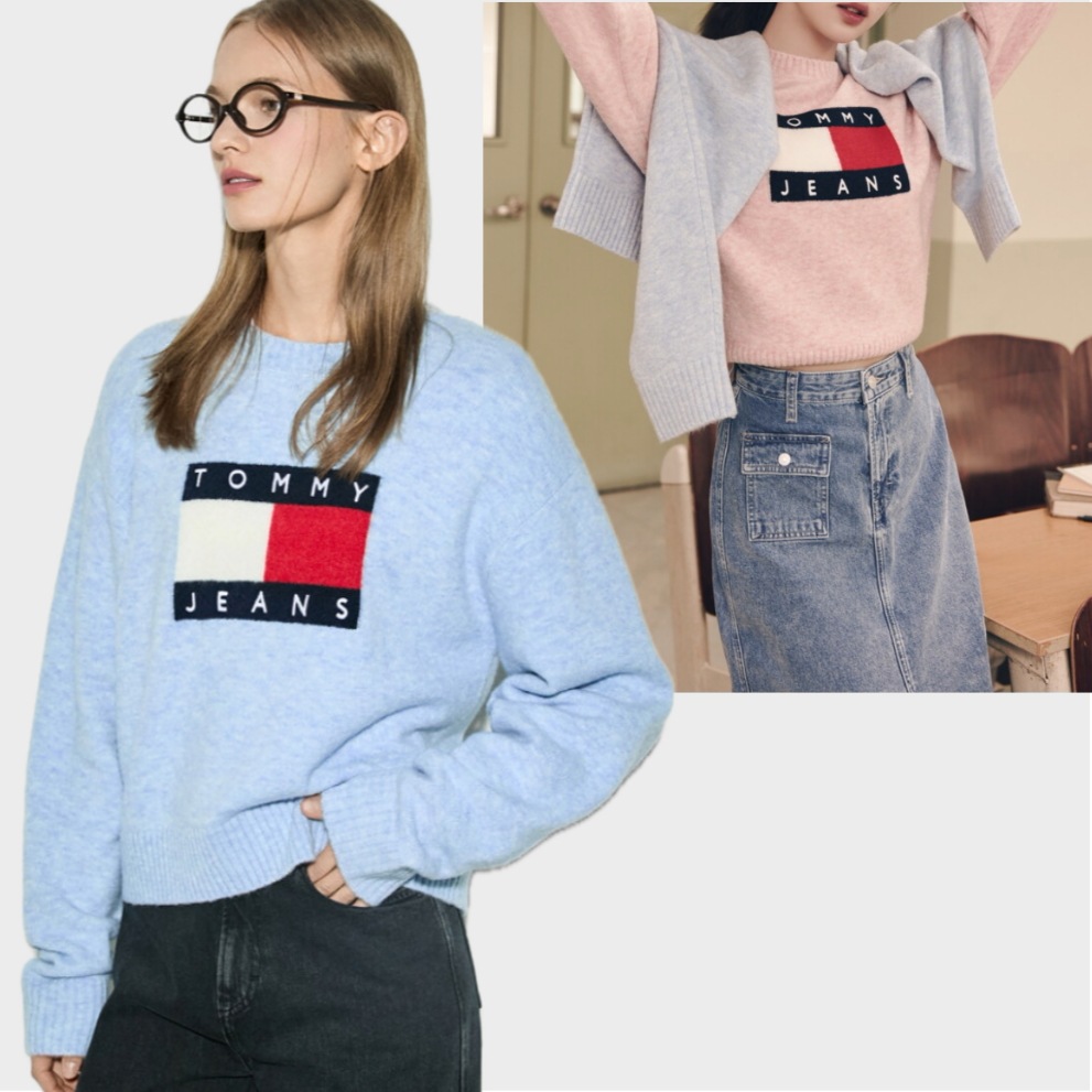 Flag Crew Neck Sweater