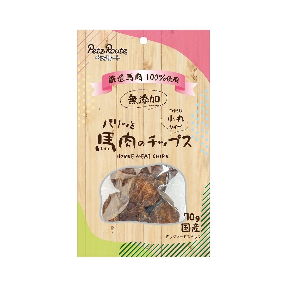 （まとめ買い）パリッと馬肉のチップス 70g 犬用おやつ [x6]