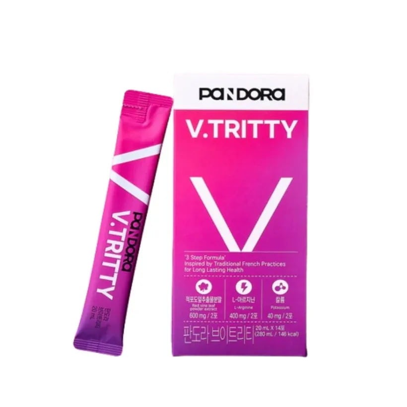 [25SS/New]（韓国Beauty Youtuber ジェユpick）VTRITY 14包（14日分）#循環#むくみ緩和#赤ぶどう抽出物#カリウム#L-アルギニン#ポリフェノール